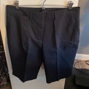 Black bermuda shorts